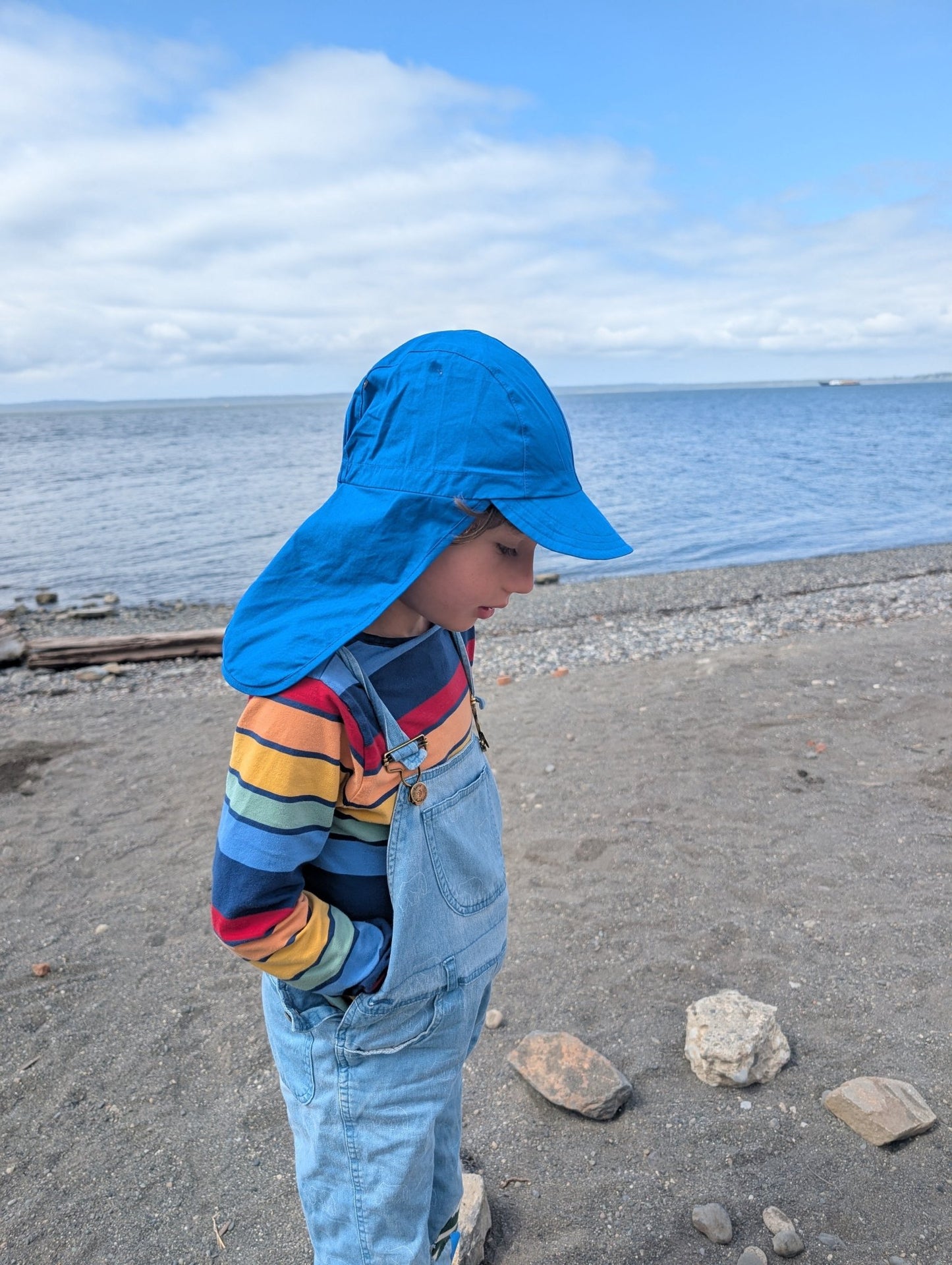 Pure Pure - Kids Organic Cotton Baseball Cap with Neck Protection - Nature's Wild Child