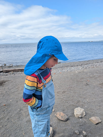 Pure Pure - Kids Organic Cotton Baseball Cap with Neck Protection - Nature's Wild Child