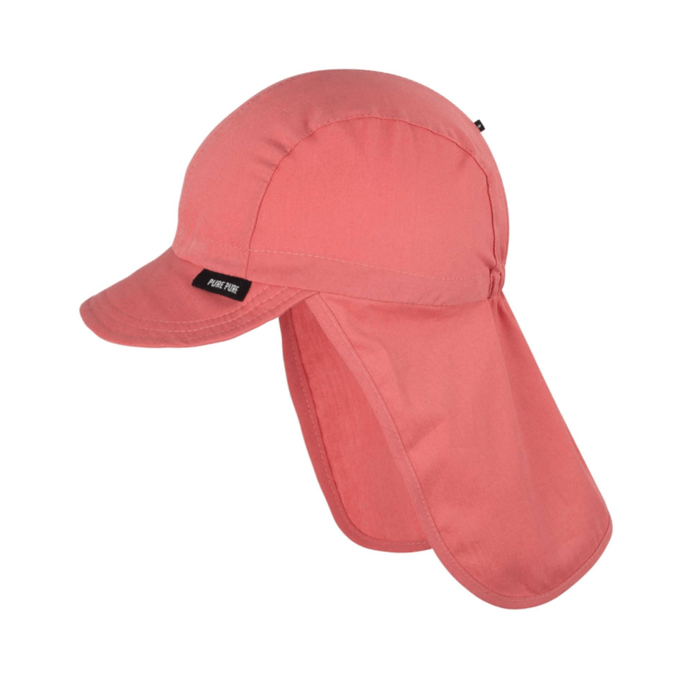 Pure Pure - Kids Organic Cotton Baseball Cap with Neck Protection - Nature's Wild Child