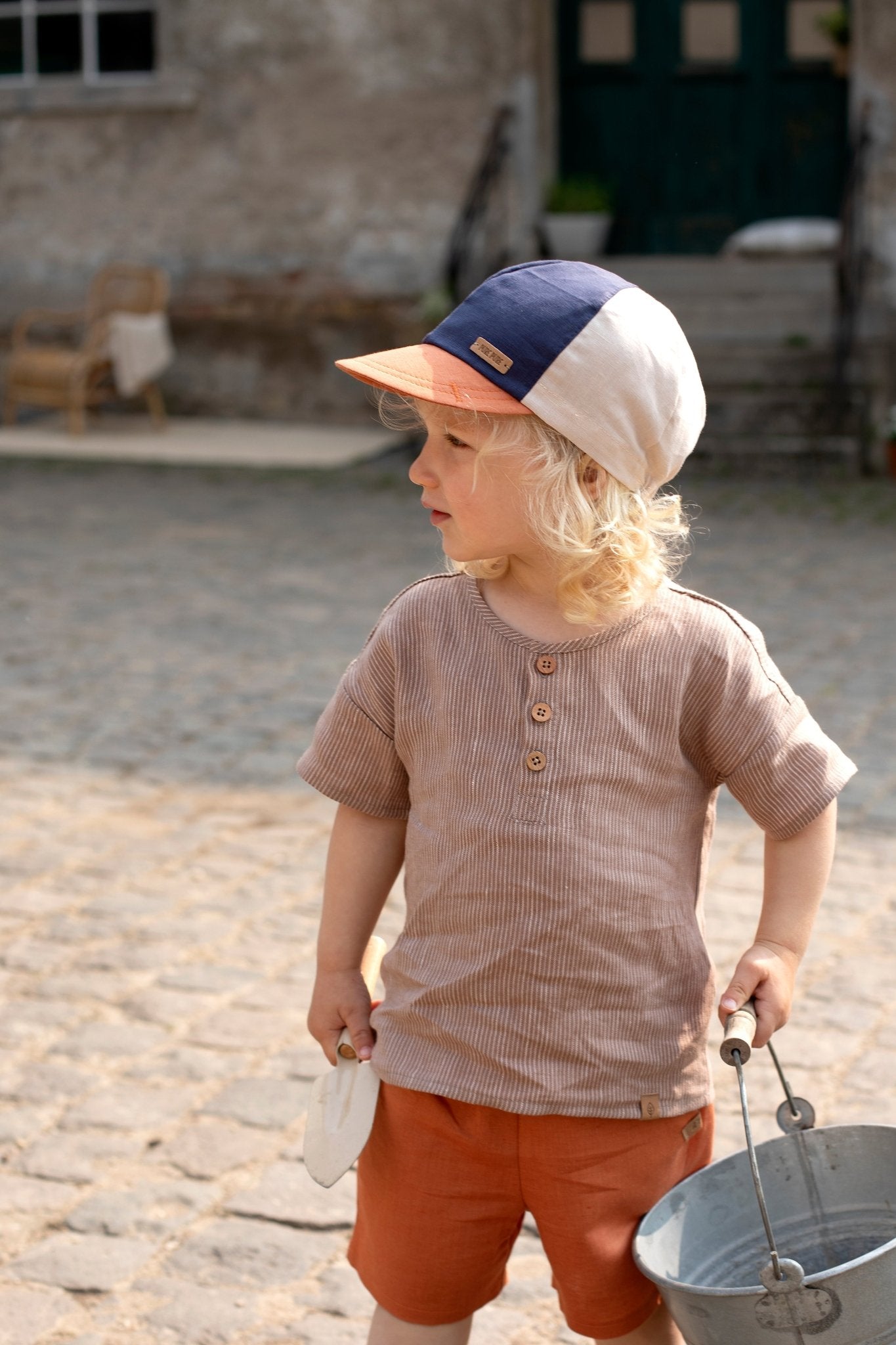 Pure Pure - Linen & Organic Cotton Baseball Cap - Toddlers & Kids - Nature's Wild Child