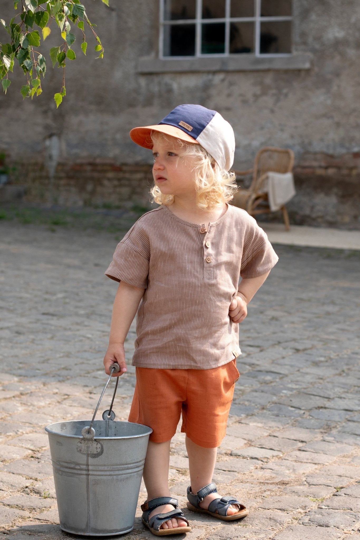 Pure Pure - Linen & Organic Cotton Baseball Cap - Toddlers & Kids - Nature's Wild Child