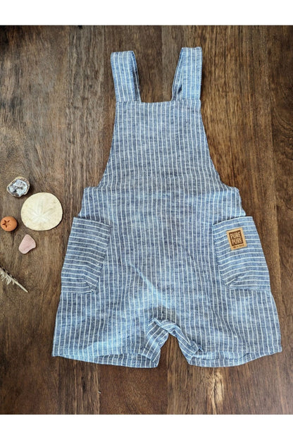 Pure Pure - Linen Overall Shorts - Baby & Toddler - Nature's Wild Child