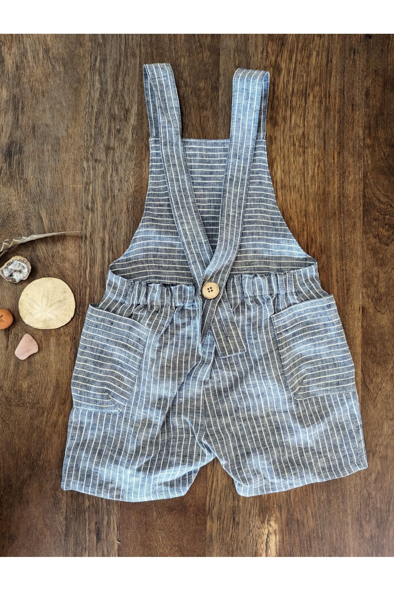 Pure Pure - Linen Overall Shorts - Baby & Toddler - Nature's Wild Child
