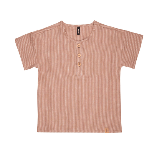 Pure Pure - Linen - Short Sleeve Shirt - Toddler & Kids (2 colors) - Nature's Wild Child
