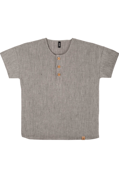 Pure Pure - Linen - Short Sleeve Shirt - Toddler & Kids (2 colors) - Nature's Wild Child