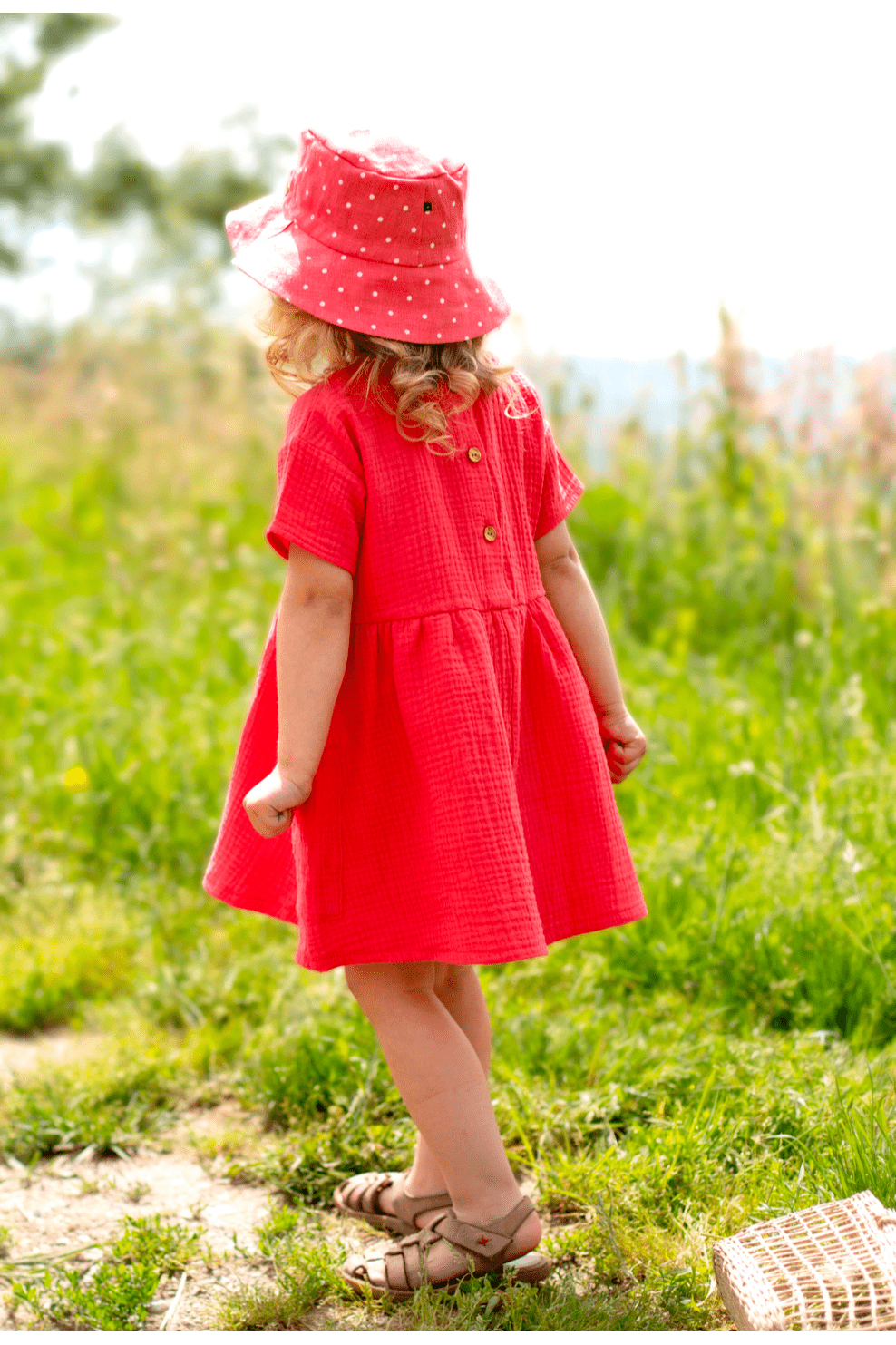 Pure Pure - Organic Cotton Muslin Dress - Toddler & Kids - Nature's Wild Child