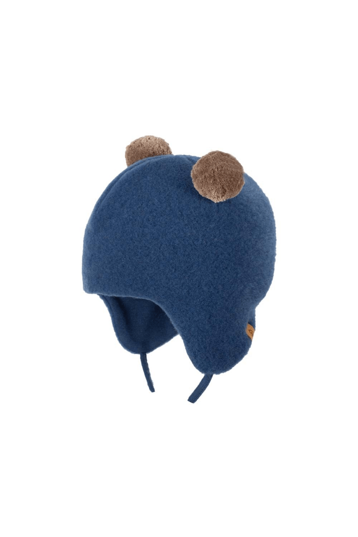 Pure Pure - Organic Wool Fleece Baby Hat - Bear Ears - Nature's Wild Child