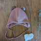 Pure Pure - Organic Wool Fleece Baby Hat - Bear Ears - Nature's Wild Child