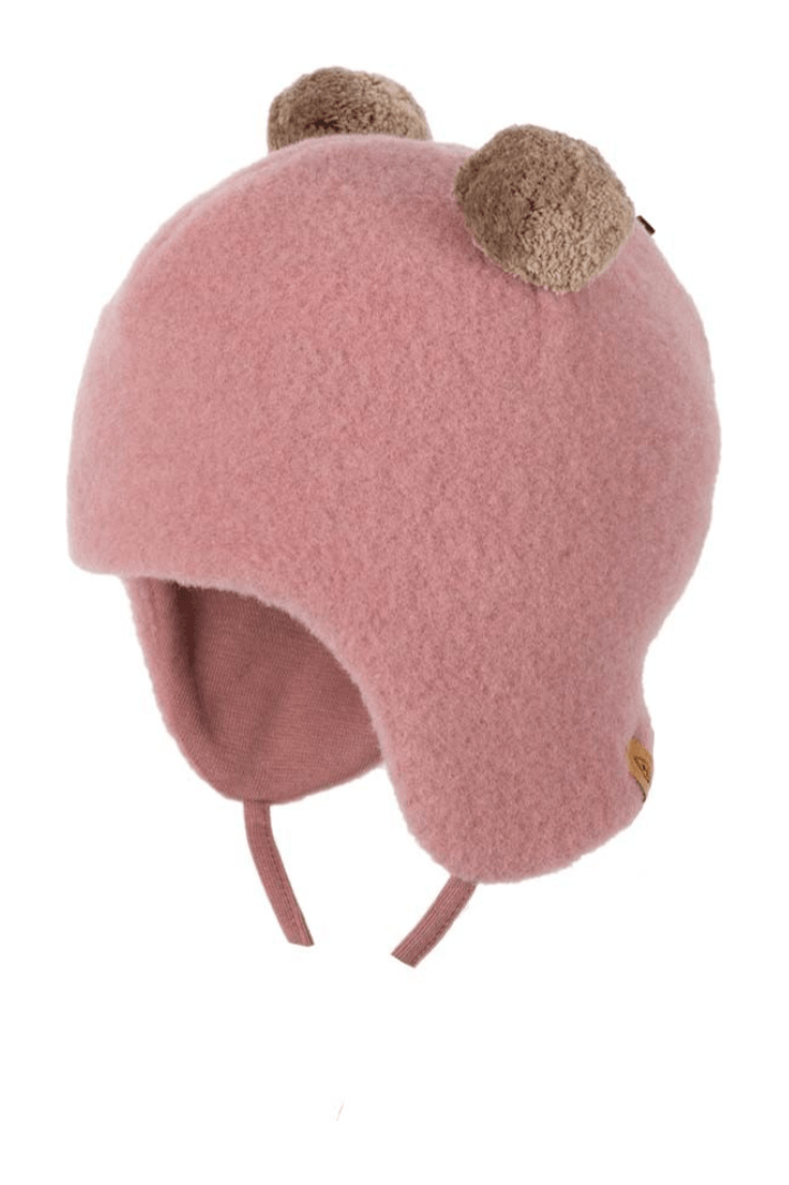 Pure Pure - Organic Wool Fleece Baby Hat - Bear Ears - Nature's Wild Child