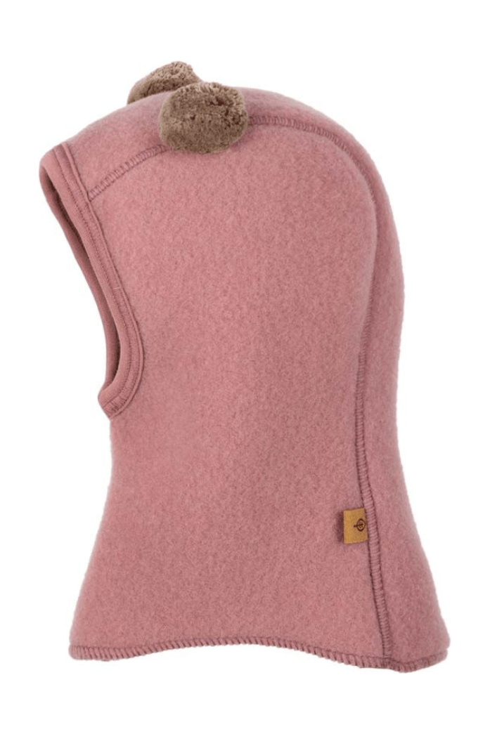 Pure Pure - Organic Wool Fleece Kids Bacalava - Bear Ears - Nature's Wild Child