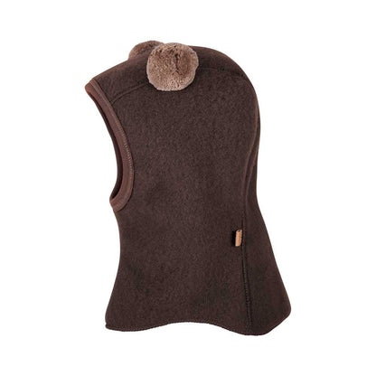 Pure Pure - Organic Wool Fleece Kids Bacalava - Bear Ears - Nature's Wild Child