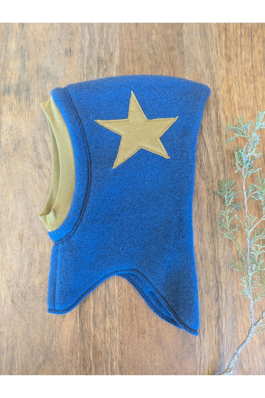 Pure Pure - Organic Wool Fleece Kids Bacalava - Star - Nature's Wild Child