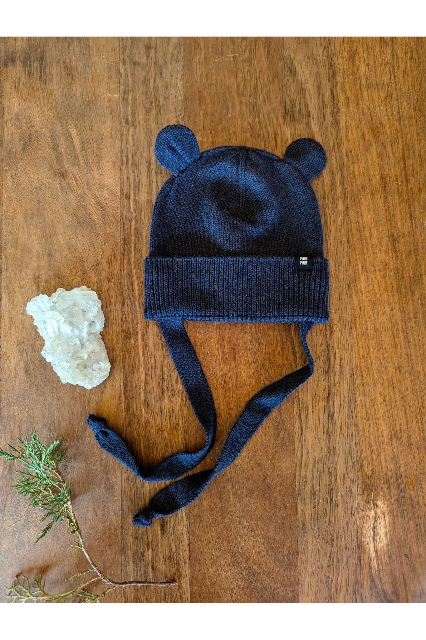 Pure Pure - Organic Wool Silk Cotton - Baby Bear - Silky Hat - Nature's Wild Child