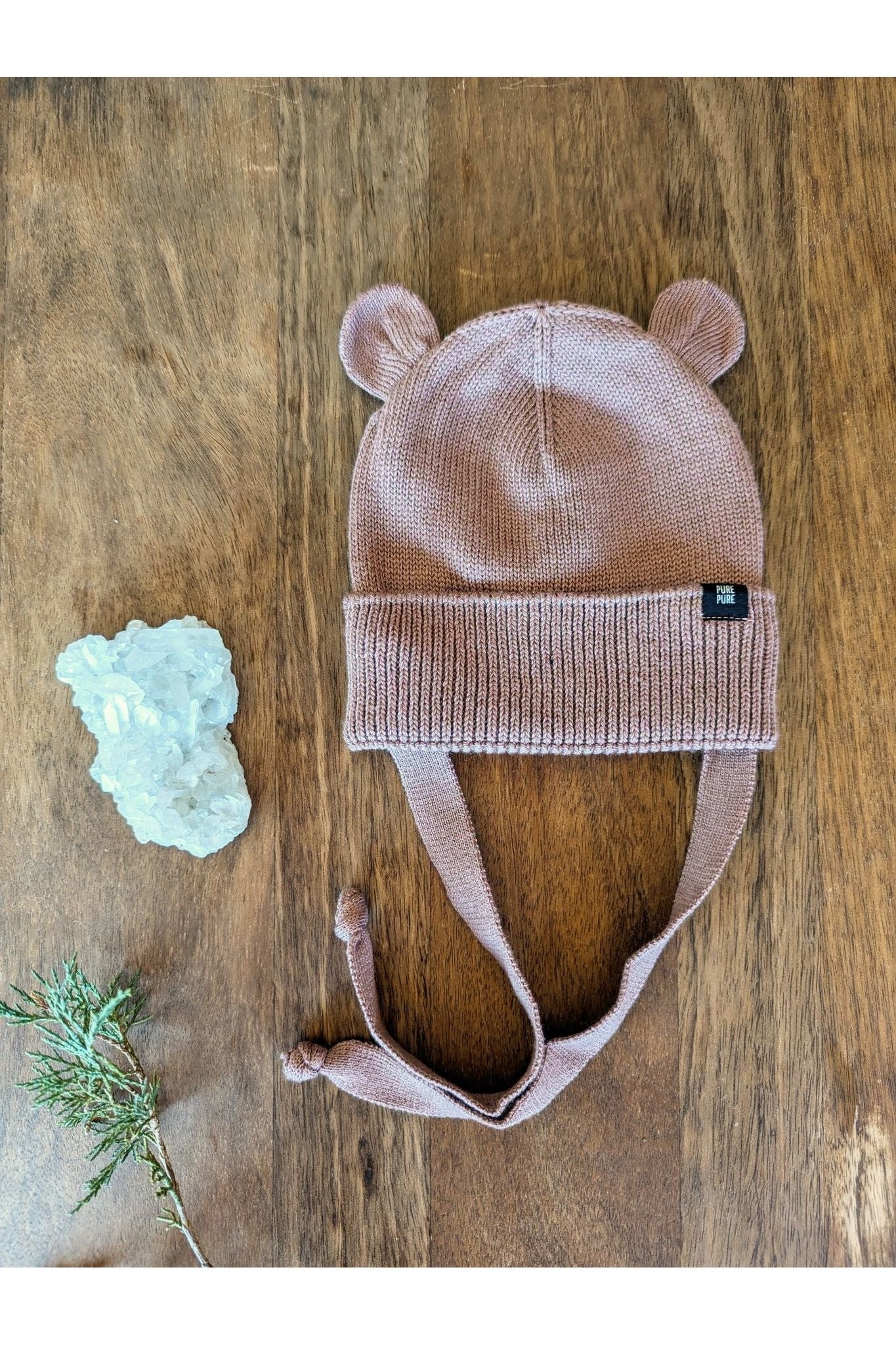 Pure Pure - Organic Wool Silk Cotton - Baby Bear - Silky Hat - Nature's Wild Child