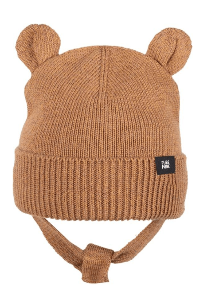 Pure Pure - Organic Wool Silk Cotton - Baby Bear - Silky Hat - Nature's Wild Child