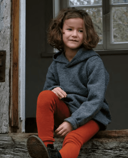 Reiff - Organic Wool Crepe - Kids Hoodie - Nature's Wild Child