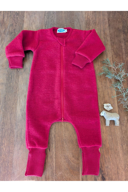 Reiff - Organic Wool Fleece - Long Sleeve Baby Sleep Sack - With Feet - Nature's Wild Child