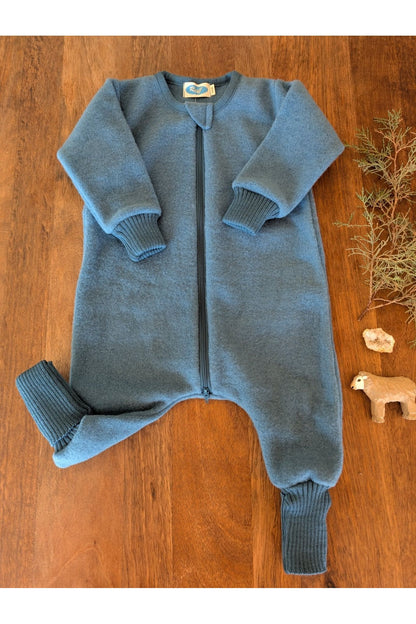 Reiff - Organic Wool Fleece - Long Sleeve Baby Sleep Sack - With Feet - Nature's Wild Child