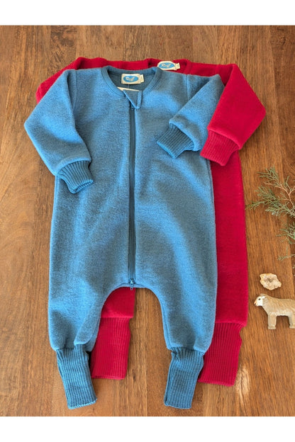 Reiff - Organic Wool Fleece - Long Sleeve Baby Sleep Sack - With Feet - Nature's Wild Child