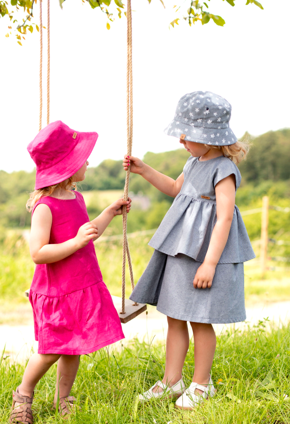 Pure Pure - Linen Flapper Dress -Toddler & Kids (2 colors)
