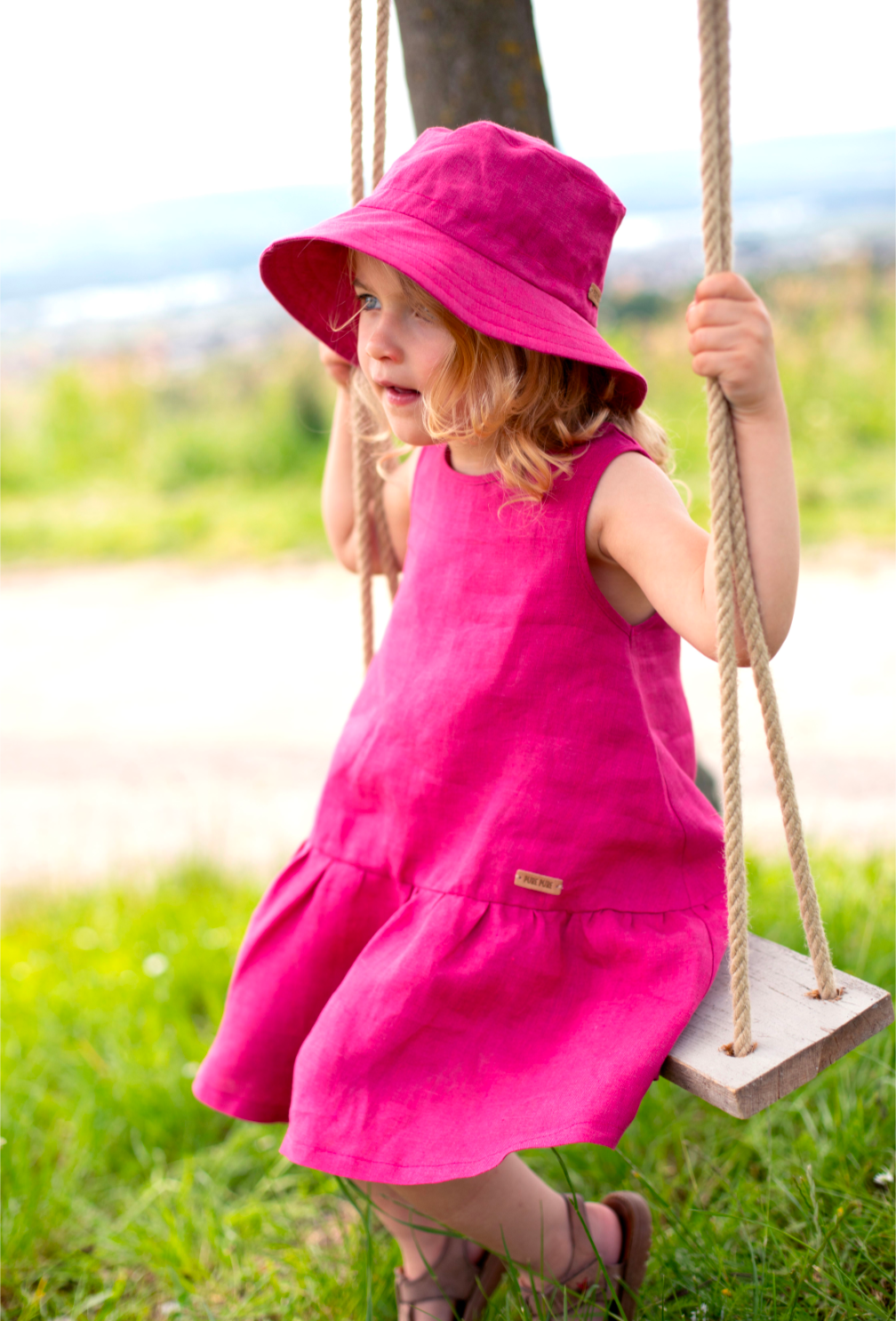 Pure Pure - Linen Flapper Dress -Toddler & Kids (2 colors)