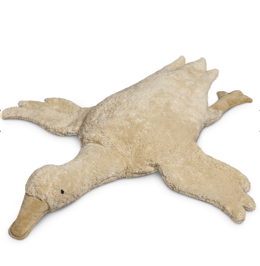 Senger - GOTS Organic Cotton Stuffed Animal - Large Cuddly Linen Goose - Nature's Wild Child