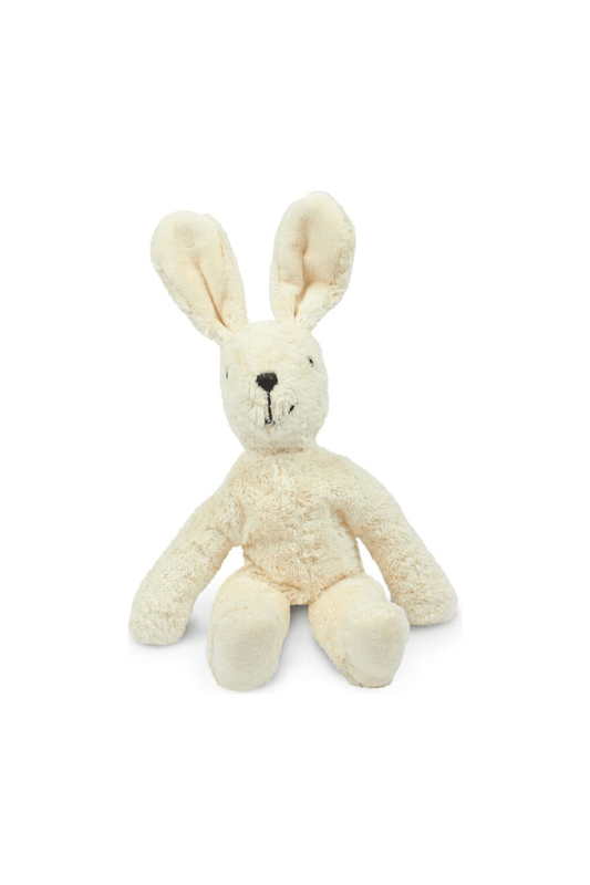 Senger - GOTS Organic Cotton Stuffed Animal - Small Floppy Rabbit - White - Nature's Wild Child