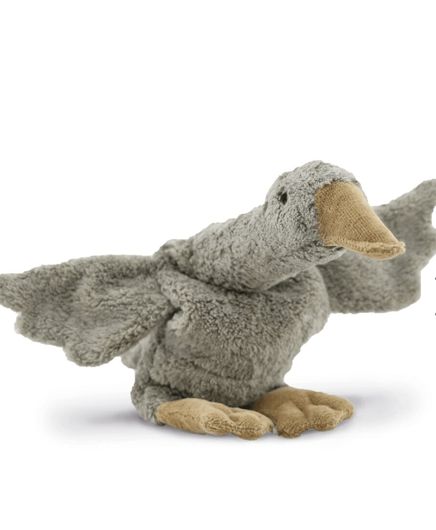 Senger - GOTS Organic Cotton Stuffed Animal - Small Grey Goose - Nature's Wild Child