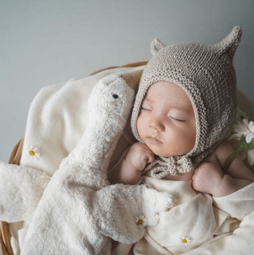 Senger - GOTS Organic Cotton Stuffed Animal - Small White Goose - Nature's Wild Child