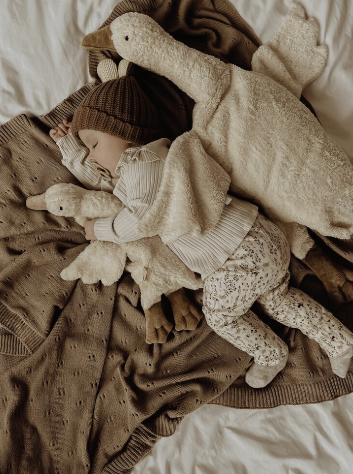 Senger - GOTS Organic Cotton Stuffed Animal - Small White Goose - Nature's Wild Child