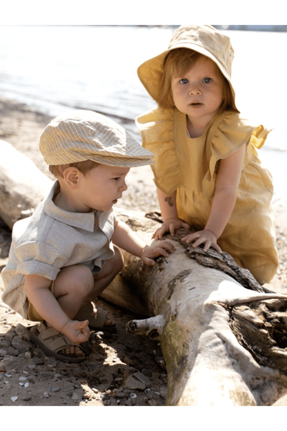 The Linen Driver Cap - Kids to Adults (2 colors) - Nature's Wild Child
