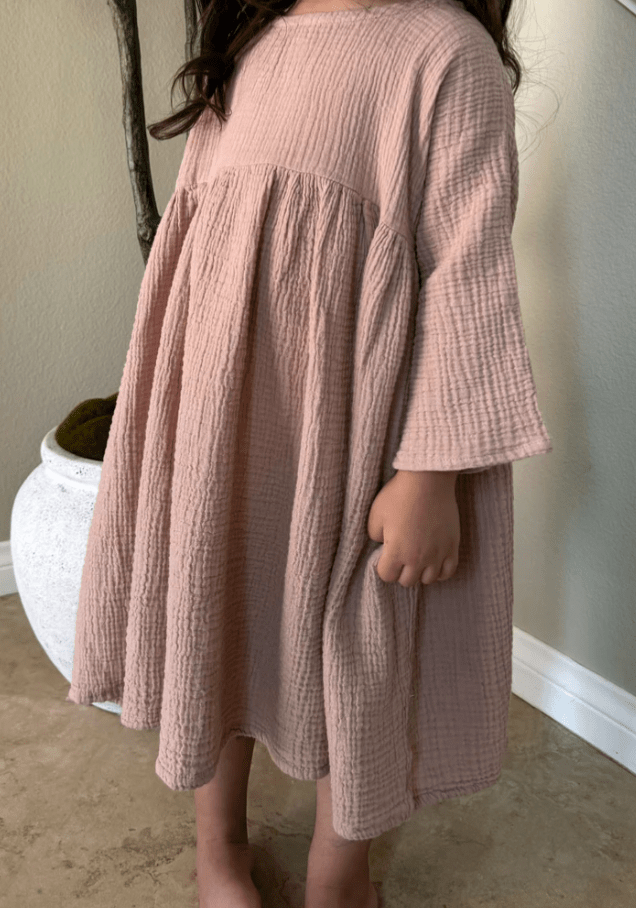 The Simple Folk The Muslin Dress- Antique Rose 6-7 The Simple Folk The Muslin Dress- Antique Rose 6-7
