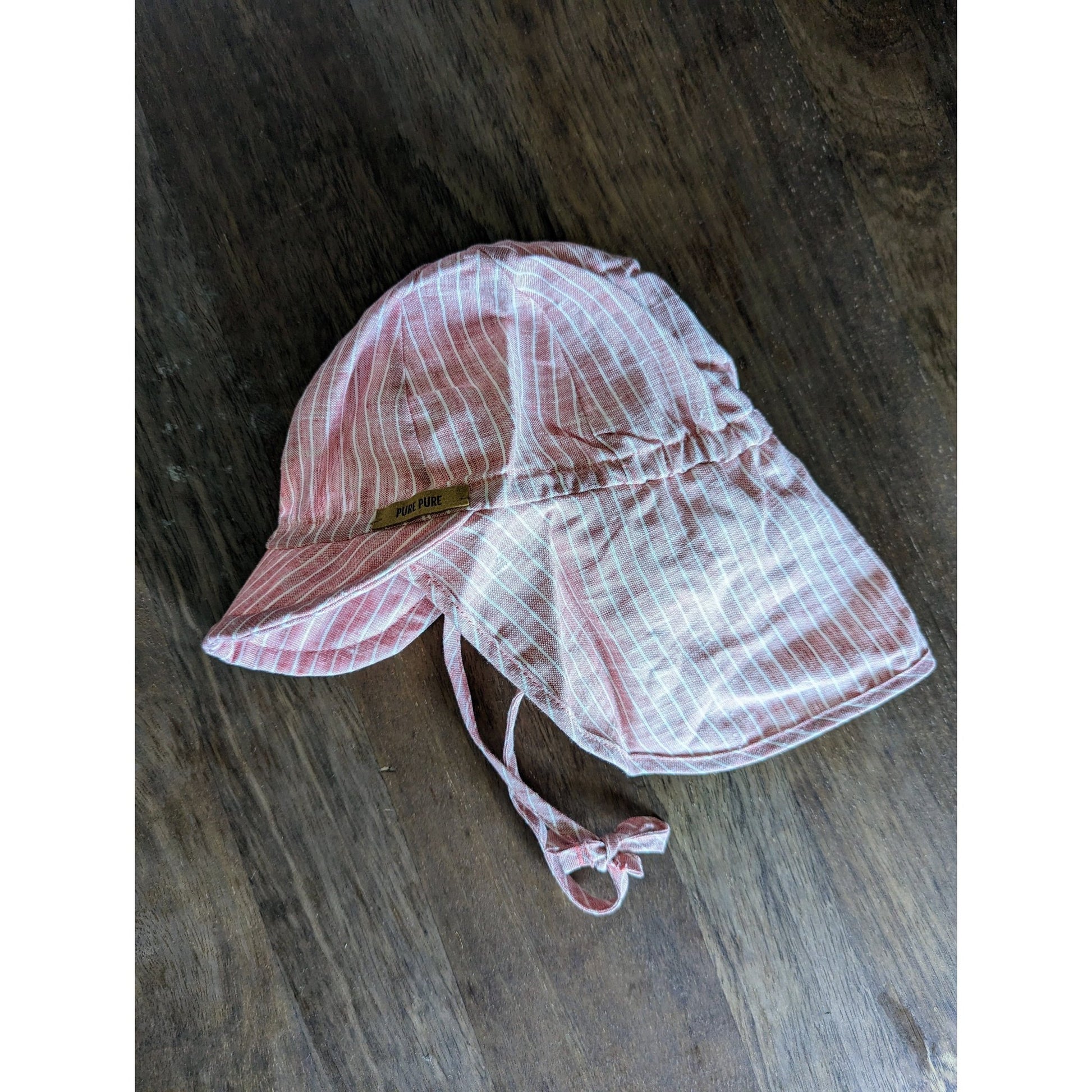 Baseball Cap - Linen Sun Hat with Neck Protection - Baby and Kids (3 colors)
