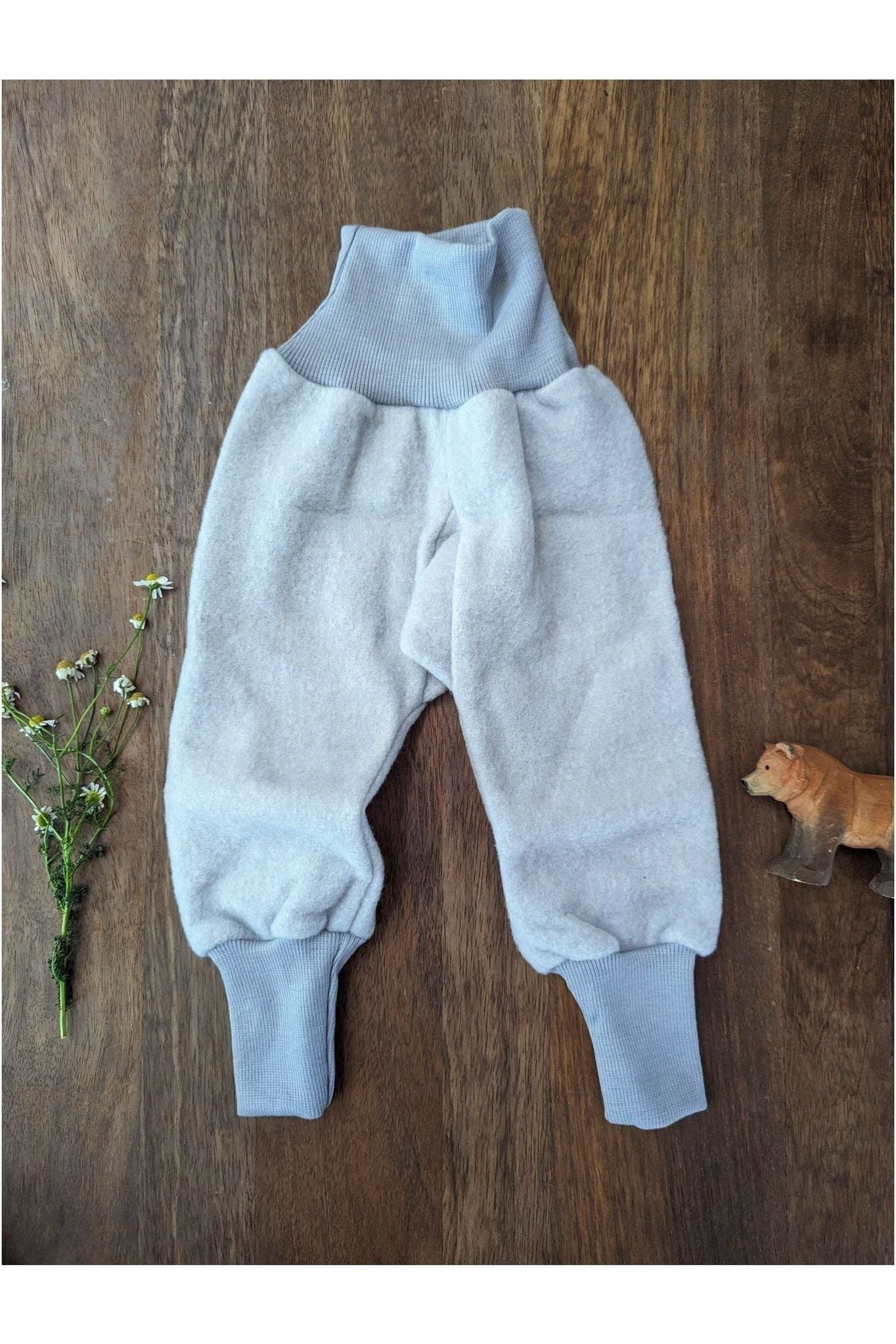 Cosilana Organic Wool and Cotton Fleece Baby Pants (3mo - 3 years) - Nature's Wild Child