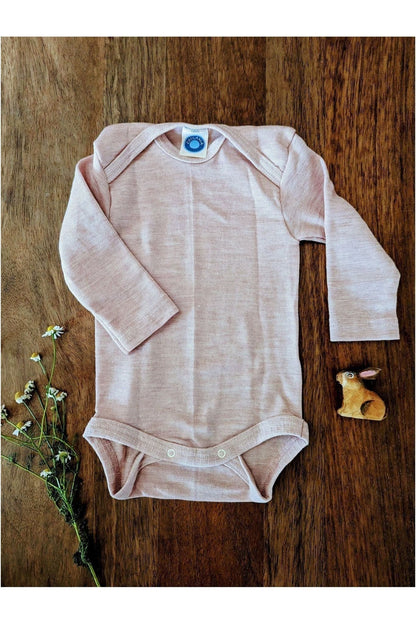 Cosilana - Organic Wool Silk - Baby Onesie (10 colors and stripes!) - Nature's Wild Child