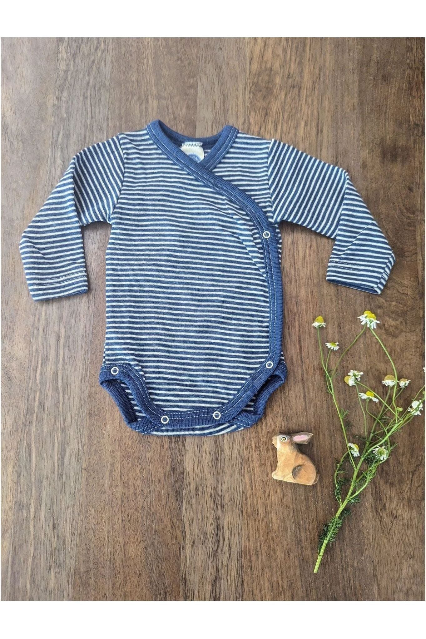 Cosilana - Organic Wool Silk - Baby Onesie (10 colors and stripes!) - Nature's Wild Child