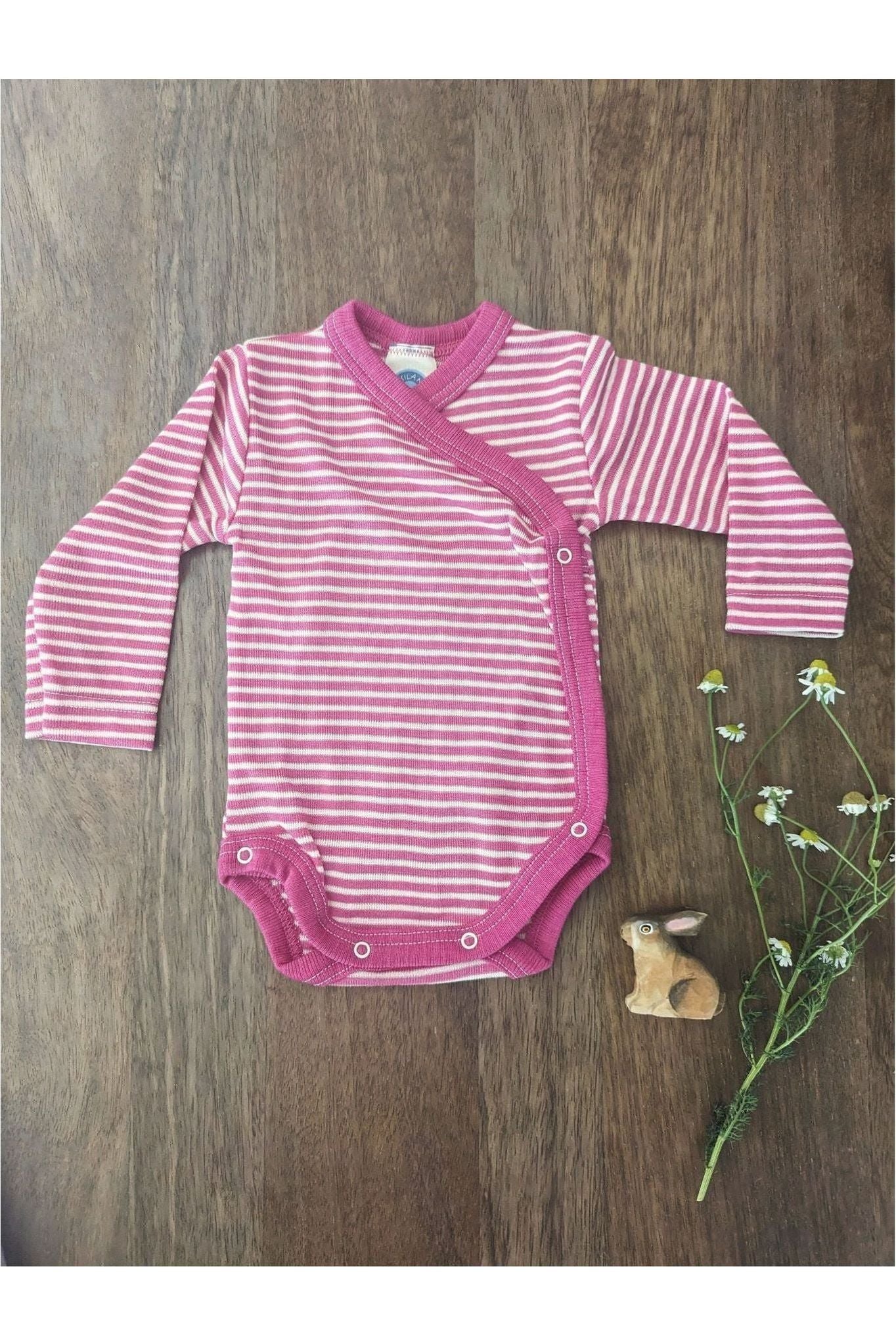 Cosilana - Organic Wool Silk - Baby Onesie (10 colors and stripes!) - Nature's Wild Child