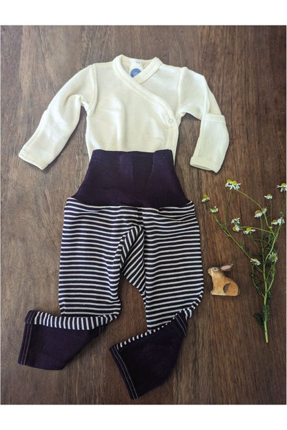 Cosilana - Organic Wool Silk - Baby Onesie (10 colors and stripes!) - Nature's Wild Child