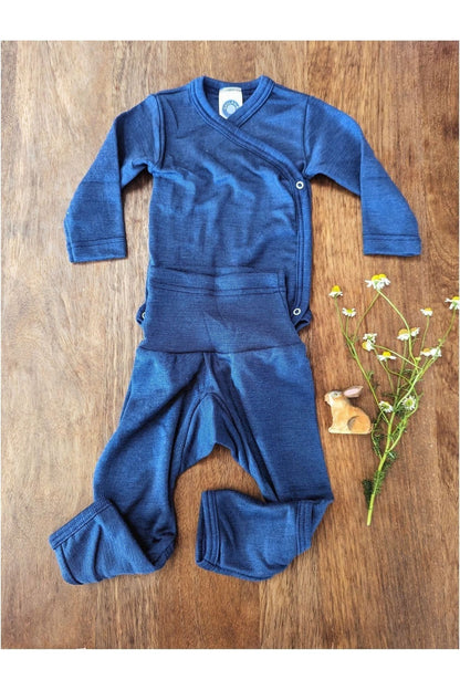 Cosilana - Organic Wool Silk - Baby Onesie (10 colors and stripes!) - Nature's Wild Child
