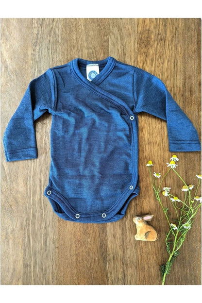 Cosilana - Organic Wool Silk - Baby Onesie (10 colors and stripes!) - Nature's Wild Child