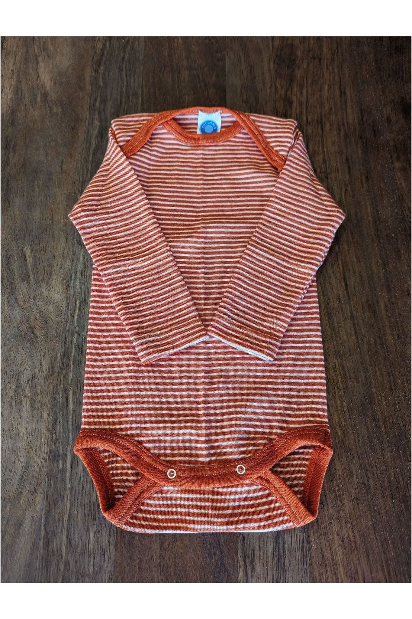 Cosilana - Organic Wool Silk - Baby Onesies (10 colors and stripes!) - Nature's Wild Child