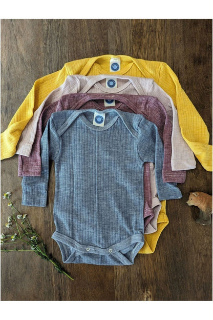Cosilana - Organic Wool Silk Cotton - Baby Onesie - Nature's Wild Child
