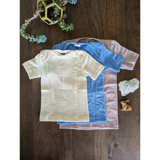 Cosilana - Organic Wool Silk Cotton - Baby Tee Shirt (3mo - 2 years) - Nature's Wild Child