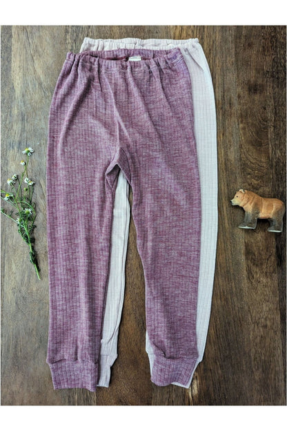 Cosilana - Organic Wool Silk Cotton Pants with Cuffs (1 - 8 years) - Nature's Wild Child