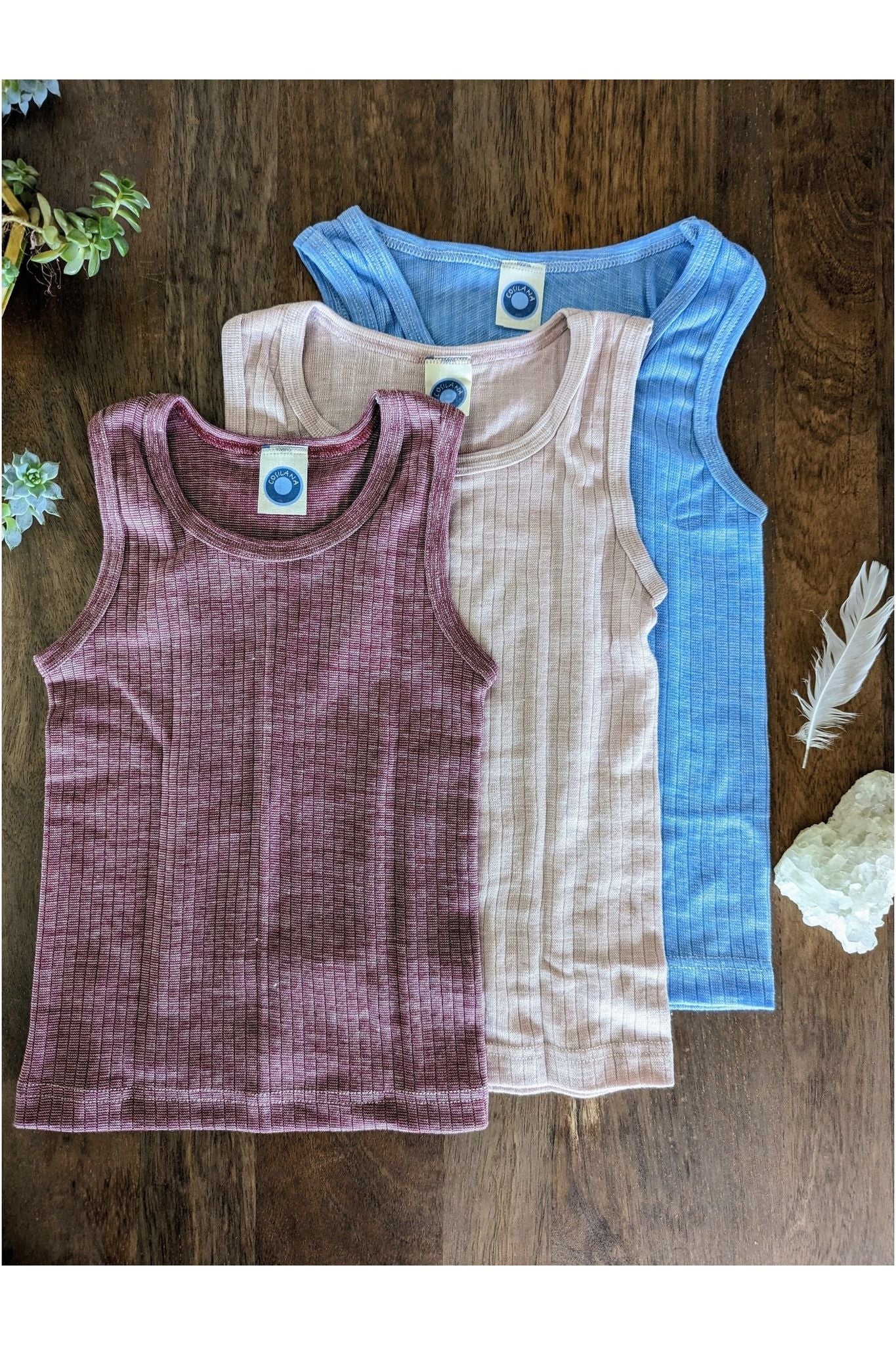 Cosilana Organic Wool Silk Cotton Tank Top (12 mo - 8 years) - Nature's Wild Child