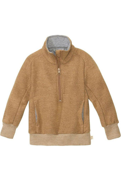 Disana Half Zip Organic Boiled Wool Jacket - Nature's Wild Child