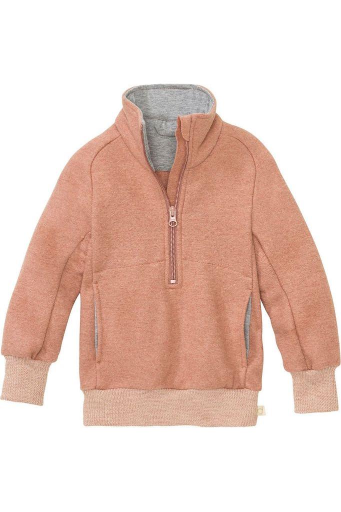 Disana Half Zip Organic Boiled Wool Jacket - Nature's Wild Child