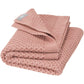 Rosy Brown Disana Honeycomb Baby Blanket 100% Organic Merino Wool