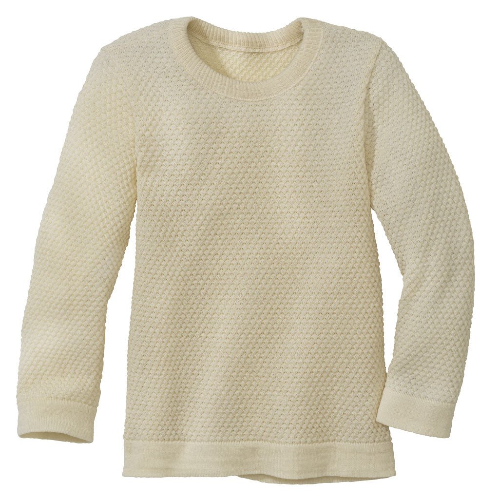 Disana Light Honeycomb Sweater - Organic Merino Wool - Nature's Wild Child