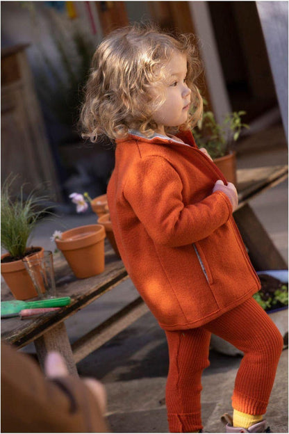 Disana Organic Boiled Wool Light Weight Zipper Jacket - Nature's Wild Child